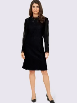 Ashley Brooke Tenues De Cérémonie|Robes<Robe en dentelle manches de qualité plissée