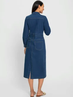 Rick Cardona Robes<Robe en jean denim doux