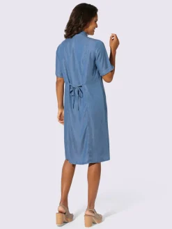 Collection L Robes<Robe en jean pur lyocell