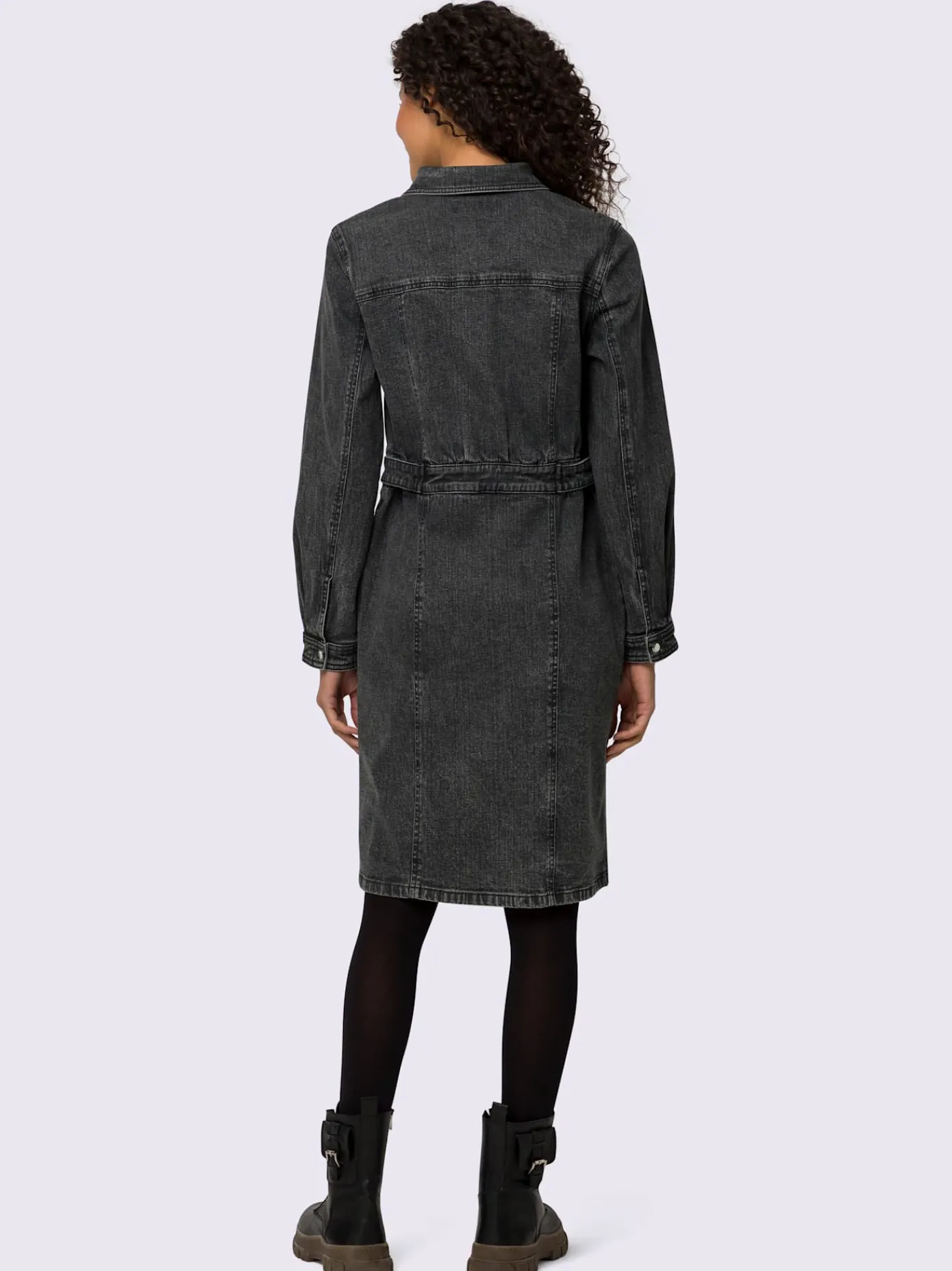 Mandarin Robes<Robe en jean superbe et tendance