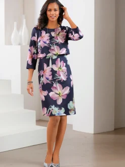 Robes<Robe en jersey aspect 2 pièces