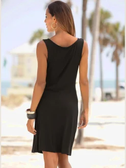 Beachtime Robes<Robe en jersey avec encolure cache-cœur