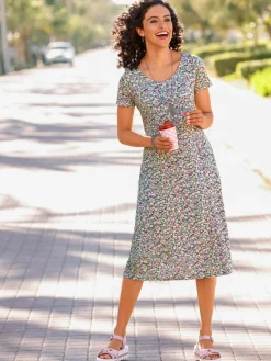 Robes<Robe en jersey coupe affinante