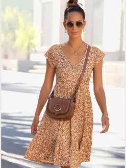 Buffalo Robes<Robe en jersey encolure en v