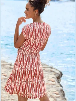 LASCANA Robes<Robe en jersey encolure ronde dégagée