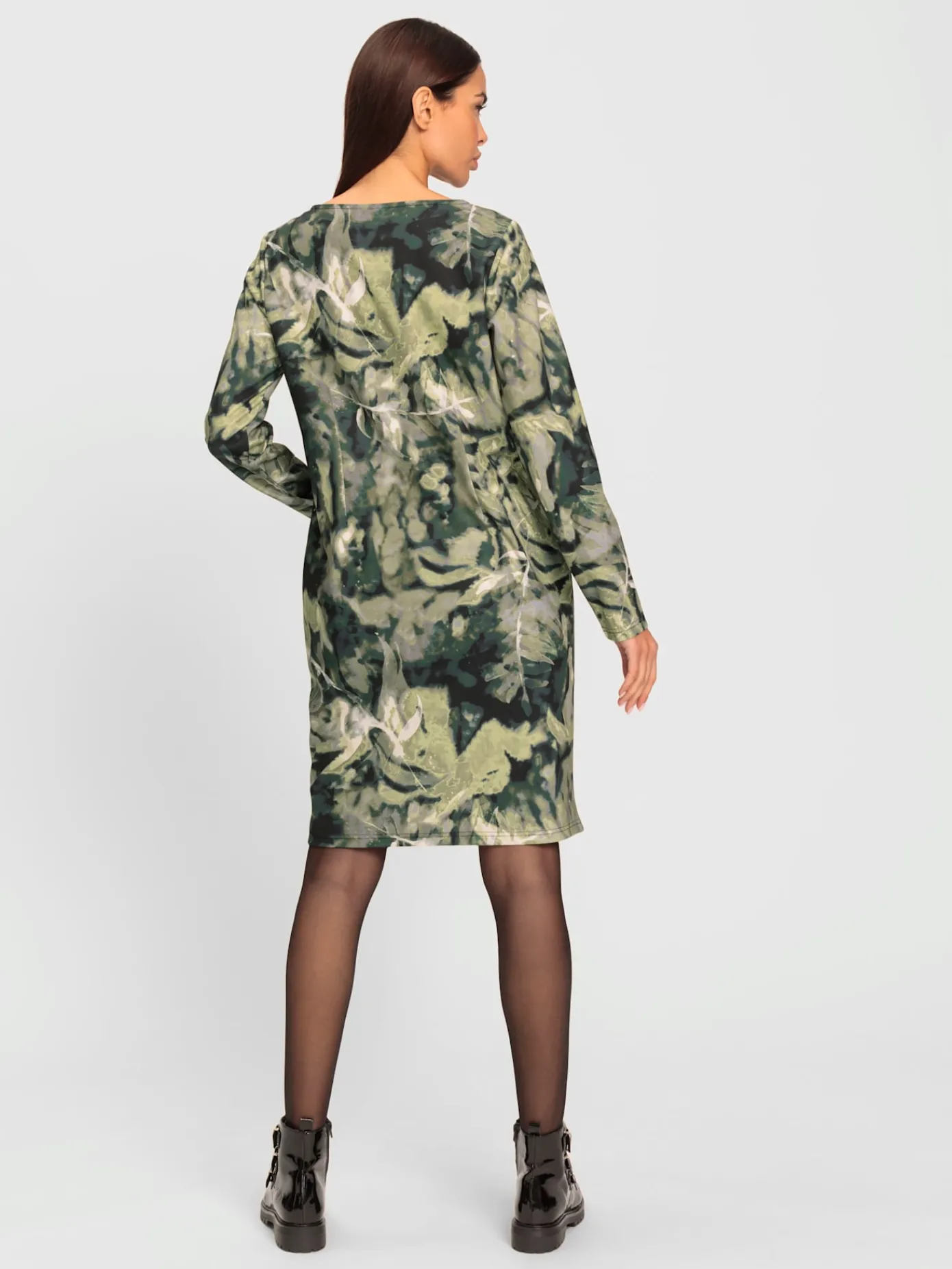 Rick Cardona Robes<Robe en jersey joli motif feuilles
