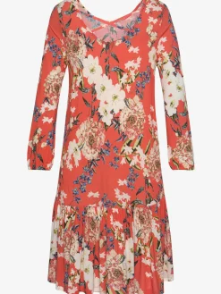 s.Oliver Robes<Robe en jersey manches 3/4 élastiquées