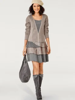 Linea Tesini Robes<Robe en jersey matières tendance