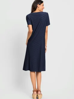 Robes<Robe en jersey polyester recyclé