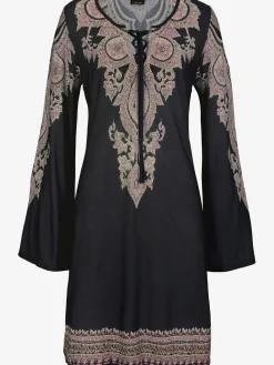 LASCANA Robes<Robe en jersey robe caftan avec laçage à l'encolure