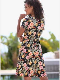 Buffalo Robes<Robe en jersey robe d'été à manches courtes