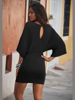 Buffalo Robes<Robe en jersey robe d'été au look rétro