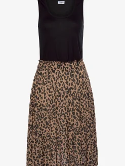 Buffalo Robes<Robe en jersey robe léopard courte pour l'été