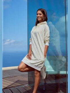 LASCANA Robes<Robe en matière sweat robe sweat confortable à capuche