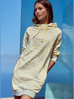 LASCANA Robes<Robe en matière sweat robe sweat confortable à capuche