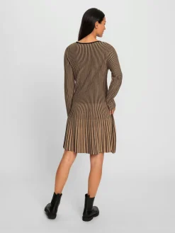 Rick Cardona Robes<Robe en tricot effet plissé contrasté