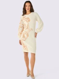 CREATION L PREMIUM Robes<Robe en tricot mélange mérinos/cachemire