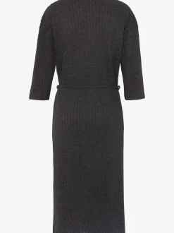 LASCANA Robes<Robe en tricot robe longue côtelée avec encolure en v