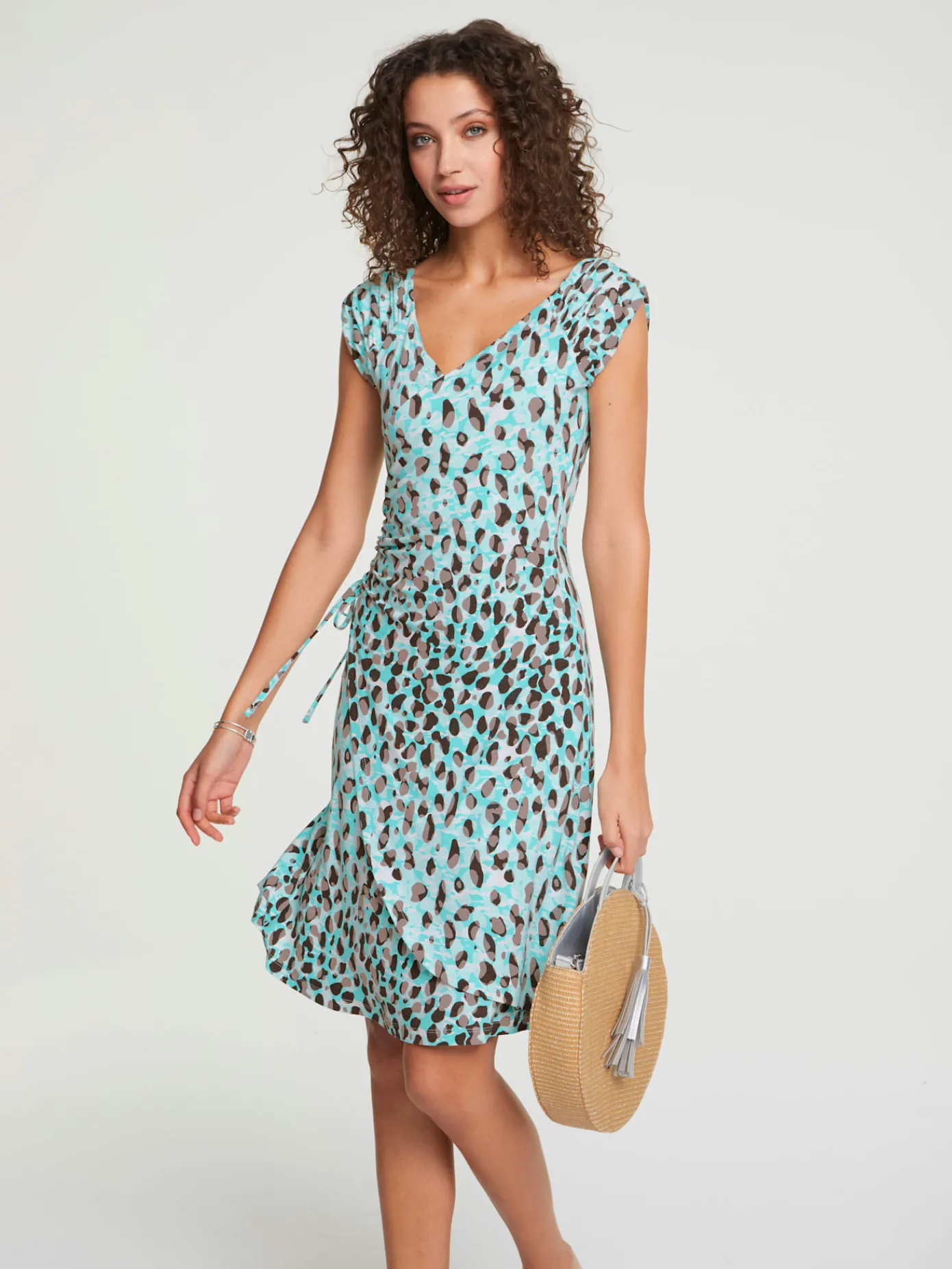 Ashley Brooke Robes<Robe imprimée effet cache-cœur tendance