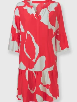 Ashley Brooke Robes<Robe imprimée manches trompette 3/4