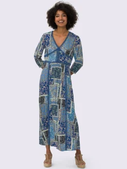 Linea Tesini Robes<Robe imprimée pure viscose