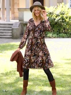 Robes<Robe imprimée qualité tissée