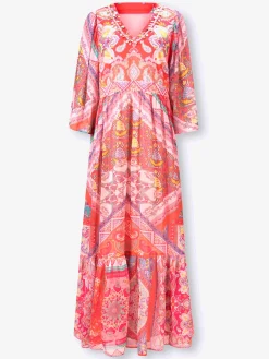 Linea Tesini Robes<Robe imprimée superbes éléments décoratifs