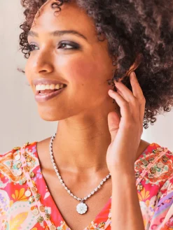 Linea Tesini Robes<Robe imprimée superbes éléments décoratifs