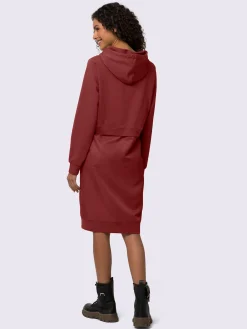 Mandarin Robes<Robe légère mélange de matières tendance