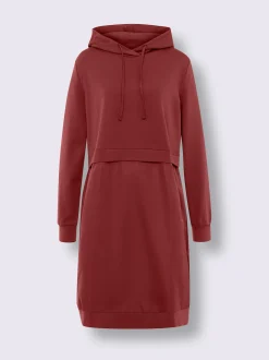 Mandarin Robes<Robe légère mélange de matières tendance