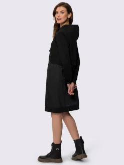 Mandarin Robes<Robe légère mélange de matières tendance