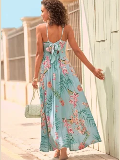 LASCANA Robes<Robe longue belle encolure en v