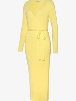 LASCANA Robes<Robe longue cache-cœur en tricot