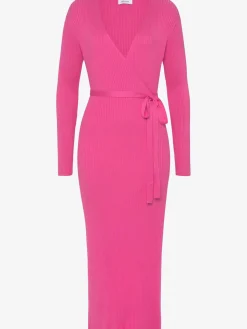 LASCANA Robes<Robe longue cache-cœur en tricot