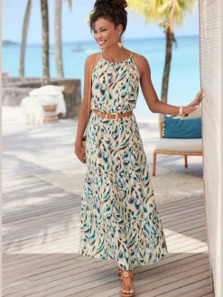 LASCANA Robes<Robe longue encolure américaine