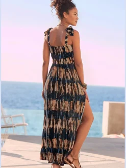 Buffalo Robes<Robe longue encolure droite