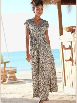 Buffalo Robes<Robe longue encolure effet cache-cœur