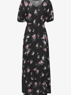 Vivance Robes<Robe longue encolure en v dégagée