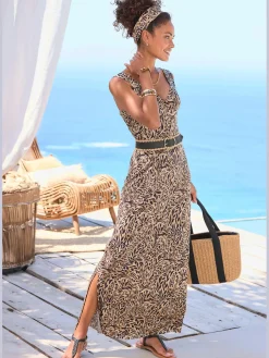 Buffalo Robes<Robe longue encolure en v