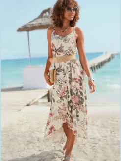 LASCANA Robes<Robe longue encolure ronde