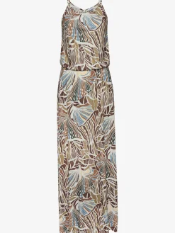 LASCANA Robes<Robe longue encolure ronde légèrement froncée