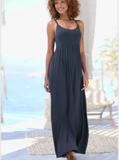 LASCANA Robes<Robe longue encolure ronde