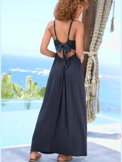 LASCANA Robes<Robe longue encolure ronde