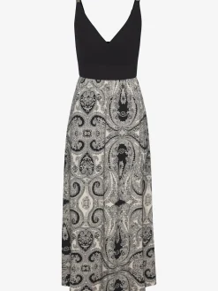 LASCANA Robes<Robe longue haut uni avec encolure en v