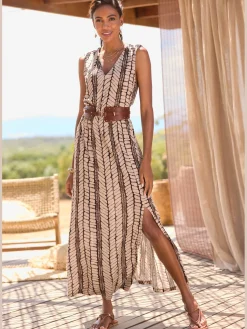 LASCANA Robes<Robe longue robe d'été à encolure en v profonde