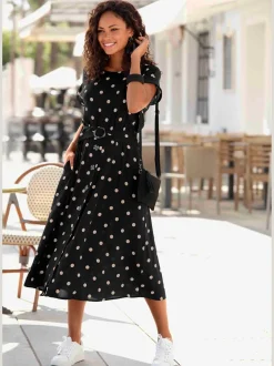 LASCANA Robes<Robe mi-longue encolure haute