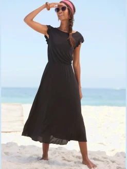 Beachtime Robes<Robe mi-longue encolure ronde