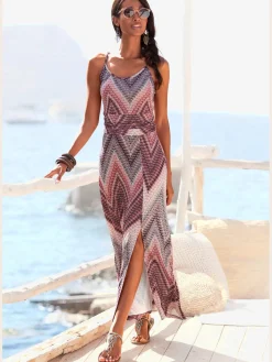 LASCANA Robes<Robe mi-longue encolure ronde