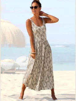 Vivance Robes<Robe mi-longue larges bretelles