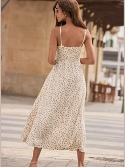 LASCANA Robes<Robe mi-longue robe longueur mollet avec imprimé à pois